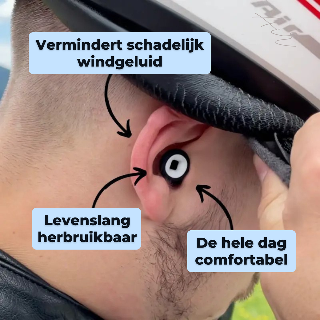WindStil Motoroortjes | Bescherming tegen windgeruis en oorsuizen